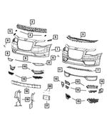 68235736AB - : Fog Lamp Hole Plug, Right for Chrysler: 300 Image