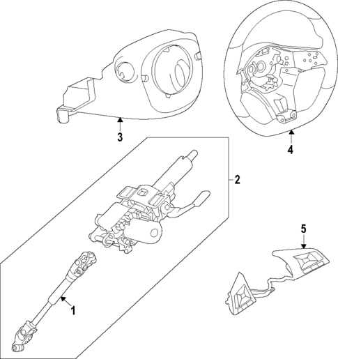 Steering Column for 2024 Nissan Versa #0