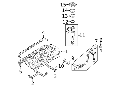 Emission Components for 2011 Kia Sedona #1