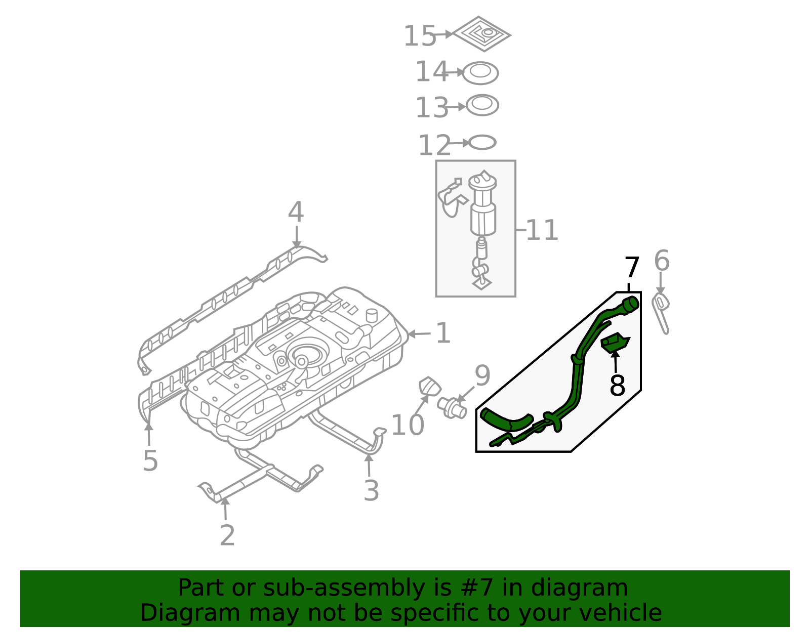 31030-4D500 - Filler Neck 2006-2014 Kia Sedona | Kia.Parts Store