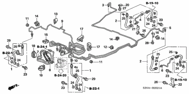 Brake Lines (VSA) (3) for 2005 Acura MDX #0
