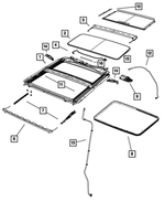 68049129AA - Body Sheet Metal Except Doors: Sunroof Mechanism Cover for Dodge: Ram 1500, Ram 2500, Ram 3500 | Ram: 1500, 1500 Classic, 2500, 3500 Image