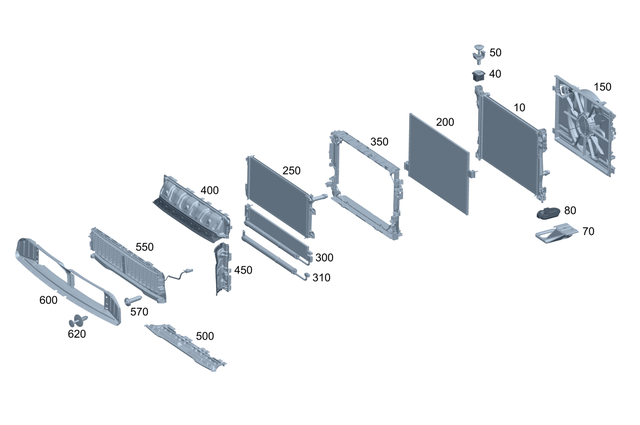 2945051700 - : Air Duct Segment for Mercedes-Benz Image
