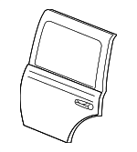 55362170AF - Body: Door Shell for Mopar Image