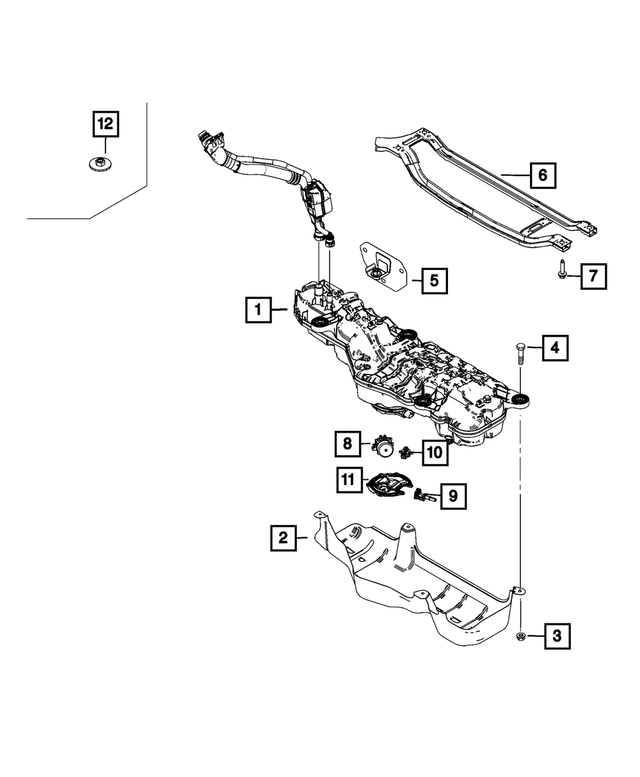 6106134AA - Emission Controls: Hex Nut for Mopar Image