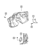 4628567AB - : Footrest Support for Chrysler: 300M, Concorde | Dodge: Intrepid Image