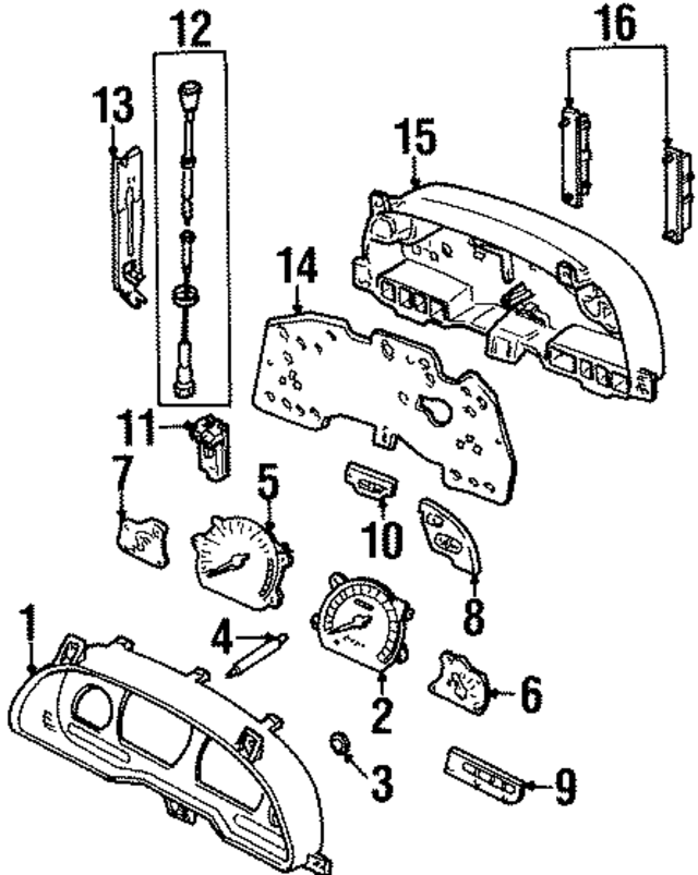 F5RZ10890F - Body: Cluster for Ford Image