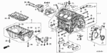 11000R70A01 - Engine: BLOCK ASSY., CYLINDER for Honda Image