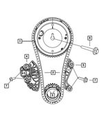 6102205AA - 5.7L Gas; Engine: Recessed Torx Head Bolt, Mounting for Chrysler: 300, Aspen | Dodge: Challenger, Charger, Durango, Ram 1500, Ram 2500, Ram 3500 | Jeep: Commander, Grand Cherokee, Grand Cherokee L, Grand Wagoneer, Wagoneer, Wrangler | Ram: 1500, 1500 Classic, 2500, 3500 Image
