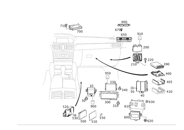 9003604 - Electrical Equipment and Instruments: Control Unit for Mercedes-Benz: E250, E350, E400, E550, E63 AMG, E63 AMG S Image image