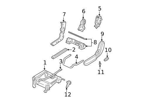 Tracks & Components for 2008 Chrysler Pacifica #1