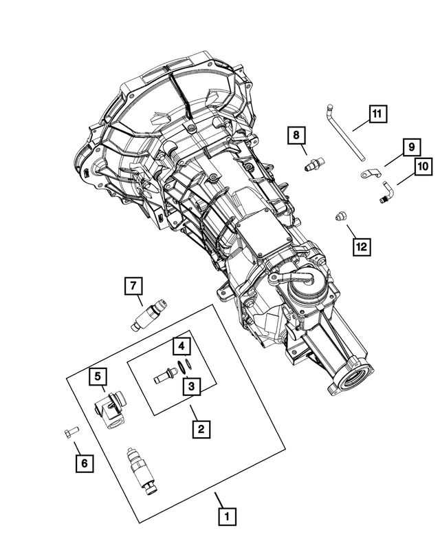 68029168AA - TR6060; 6-Speed; Manual Transmission: Reverse Lockout Solenoid Assembly for Mopar Image