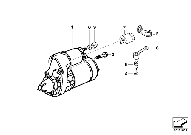 61137671355 - : Holder for BMW-Motorrad Image