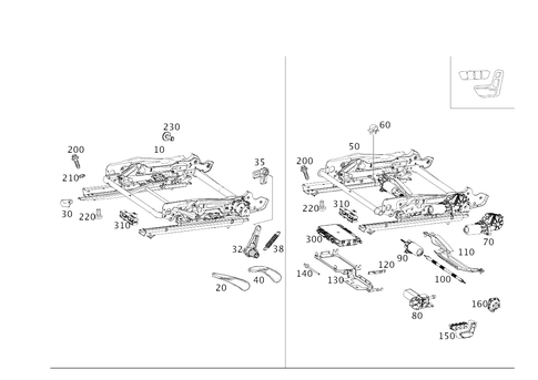 Seat Adjuster for 2017 Mercedes-Benz AMG GT #0