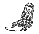 81526TBAA31 - Body: Seat Frame for Honda: Civic, Insight Image