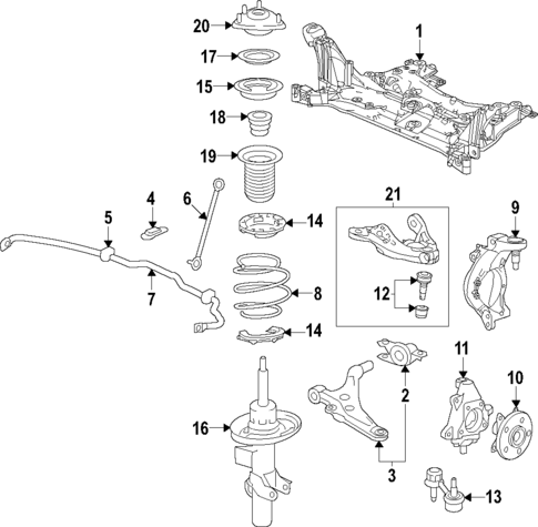 Upper Control Arm for 2024 Honda Civic #0
