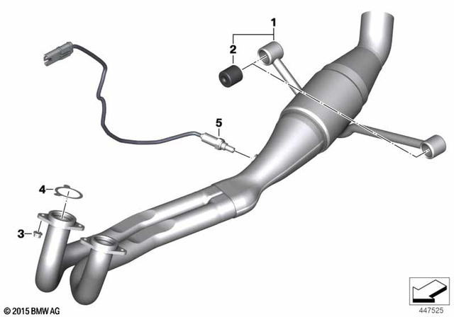 18518556911 - Exhaust System: Exhaust Manifold -  for BMW-Motorrad Image image
