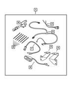 68020202AB - Mopar Accessories - Component Parts: Fog Lamp Bracket, Right for Mopar Image