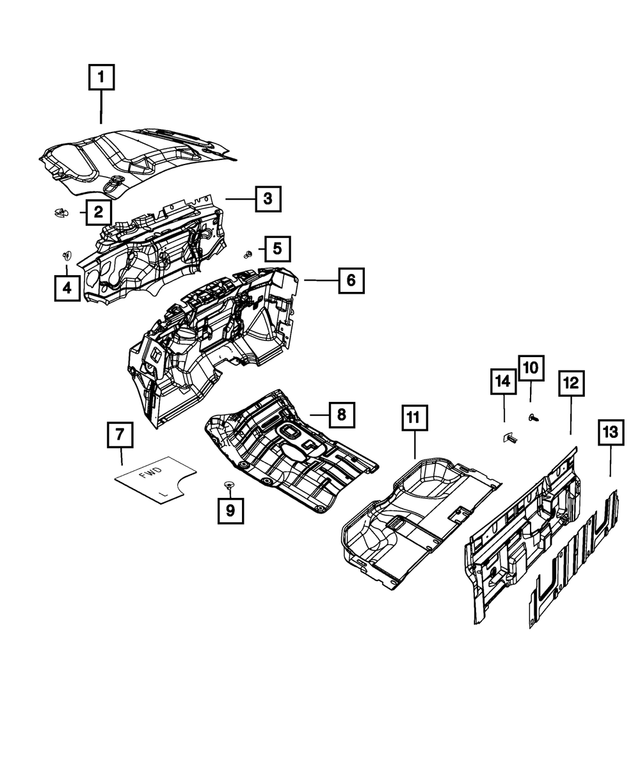 68204728AD - Interior Trim: Dash Panel Insulation for Mopar Image