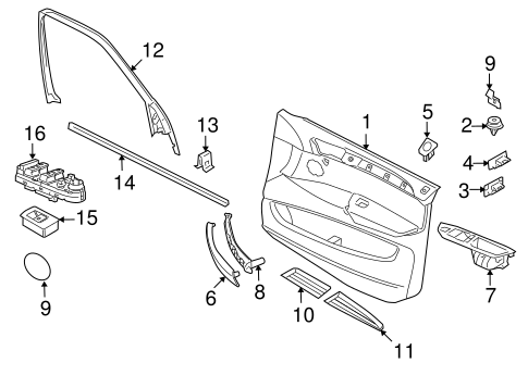 Front Door for 2008 BMW X5 #2