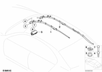 72129143351 - Restraint System and Accessories: Ahps2 Head Airbag, Left for BMW: 745i, 750i, 760i, BMW ALPINA B7 Image image