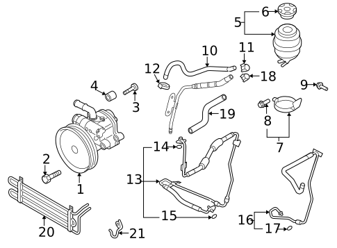 Pump & Hoses for 2011 Audi A5 Quattro #0