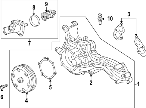 Water Pump for 2025 Cadillac CT5 #0