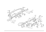 1246802187 - Panelling: Instrument Panel for Mercedes-Benz: 300CE, 300E, 300TE Image