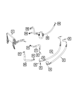 5154898AC - Steering: Power Steering Pressure Hose for Mopar Image