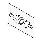 7L0498203 - Suspension: Outer Boot for Volkswagen: Beetle, CC, Eos, Golf R, GTI, Passat, Tiguan, Tiguan Limited, Touareg Image