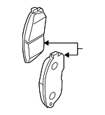 D10609HE0B - : Pad Kit - Disc Brake for Nissan: Altima Image