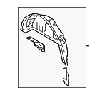 8S8809851TA - Body: Inner Wheelhouse for Audi: TT Quattro, TT RS Quattro, TTS Quattro Image