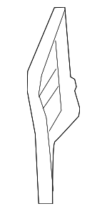 8S8809648 - Body: Front Pillar Insulator for Audi: TT Quattro, TT RS Quattro, TTS Quattro Image