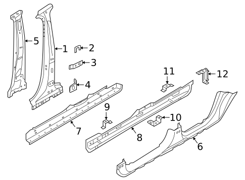 Center Pillar & Rocker for 2025 Volvo XC60 #0