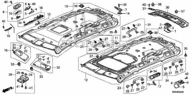 Roof Lining for 2016 Honda Odyssey #0
