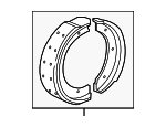 99735299304 - : Park Brake Shoes for Porsche: 911, 924, 928, 944, 968, Boxster, Cayman Image