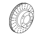 98135203201 - Brakes: Rotor for Porsche: 718 Boxster, 718 Cayman, Boxster, Cayman Image