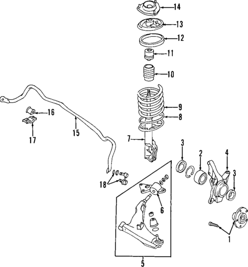 Suspension Components for 2002 Mitsubishi Diamante #1
