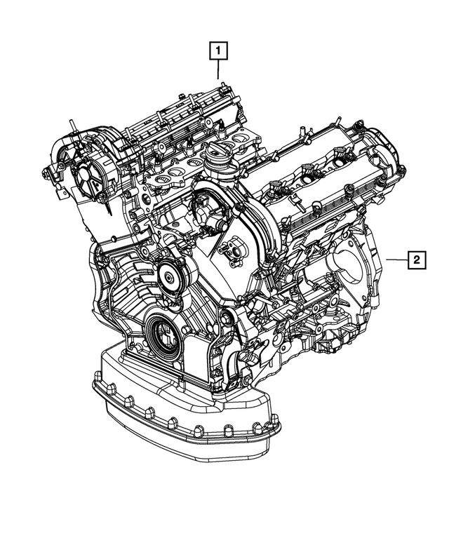 5158048AI - 3.0L Turbo Diesel; Engine: Complete Engine for Mopar Image