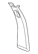 EMG000280PUY - Body: Door Pillar Post Trim Set for Land Rover: Freelander Image