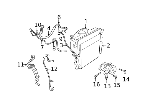 Radiators, Coolers & Related Components for 2010 Dodge Nitro #0