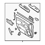 823012J251H9 - Body: Door Trim Panel for Kia: Borrego Image