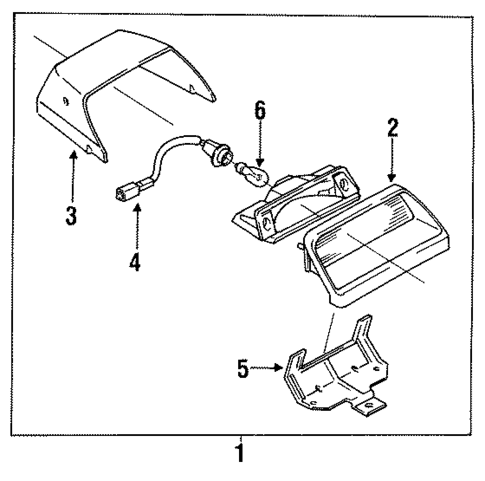 High Mount Lamps for 1991 Mazda Protege #0