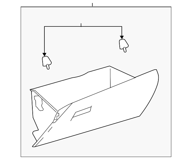 55550-02400-C0 - Glove Box 2014-2019 Toyota Corolla | Longo
