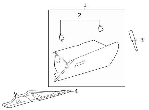 Glove Box for 2018 Toyota Corolla #0