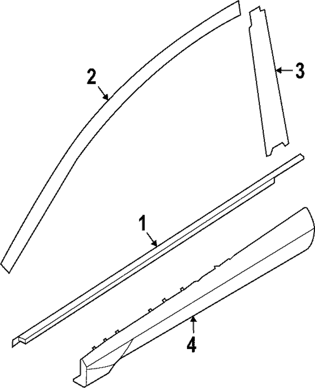 82850K5000 - : Door Reveal Molding for Hyundai Image