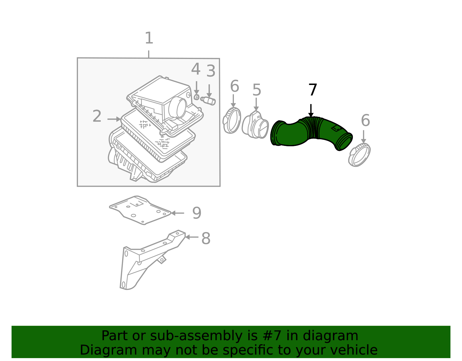 2002-2005 GM Air Cleaner Outlet Duct 21993711 | Applegate Chevrolet Parts
