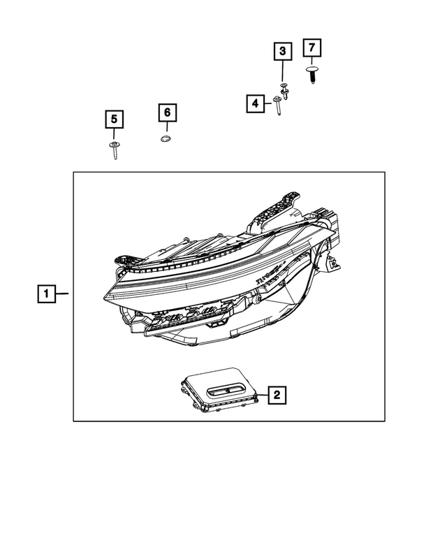 68538456AL - : Headlamp, Right for Mopar Image