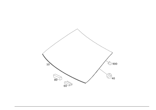 207670070064 - Windows: Windshield for Mercedes-Benz Image image
