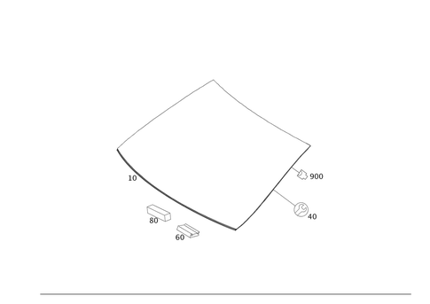 Windshield for 2016 Mercedes-Benz E550 #0